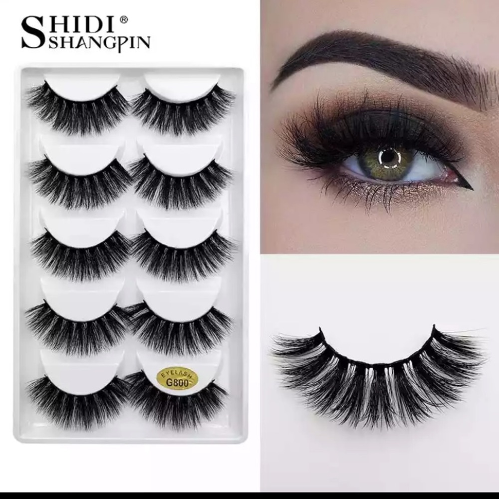 Natural Long 3D Mink Eyelashes  wear 25 times